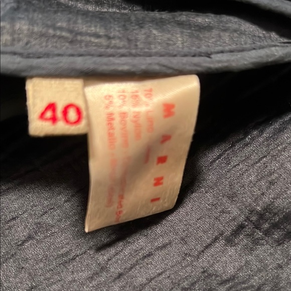 Marni Navy Ruffled Jacket - Picture 4 of 5